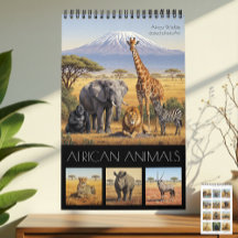 Afrikanischer Tiere-Kalender 2027 / Afrikanische W