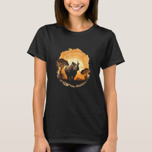 Afrikanischer Titan Rettete den Schwarzen Rhino T-Shirt
