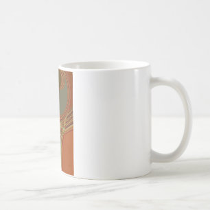 Afrikanischer Traditioneller Erde Zeitgenössischer Kaffeetasse