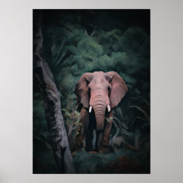 Afrikanischer Waldelephant Poster