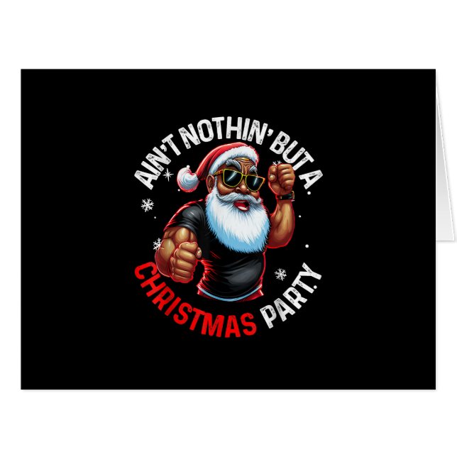 Afrikanischer Weihnachtsmann Pajama (Vorderseite (Horizontal))