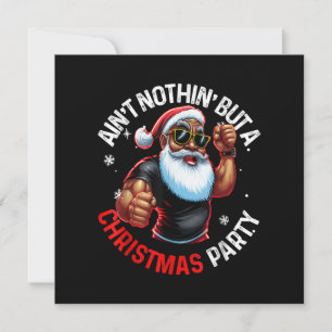 Afrikanischer Weihnachtsmann Pajama Einladung