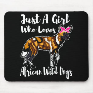 Afrikanischer Wilder Hund - Geschenk für ein Mädch Mousepad
