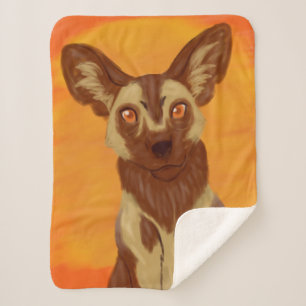 Afrikanischer wilder Hund Sherpadecke
