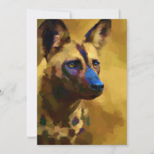 Afrikanischer Wildhund Einladung