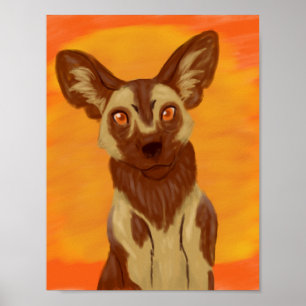 Afrikanischer Wildhund Poster