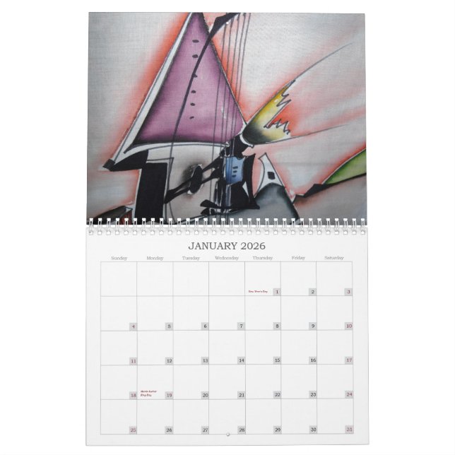 Afrikanischer Wohngestaltungkalender 1 Kalender (Jan 2026)