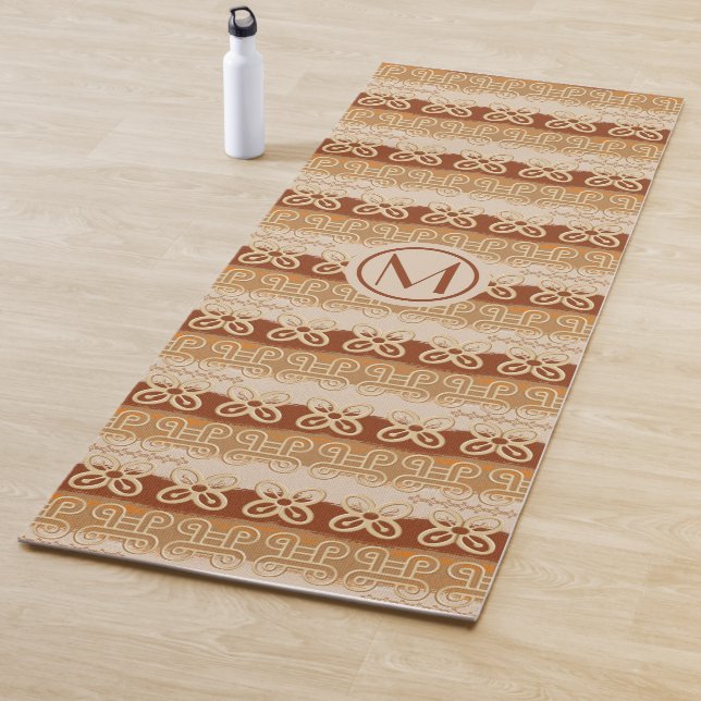 Afrikanisches Adinkra-Stammesmuster Yogamatte (Beispiel)