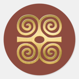 Afrikanisches Adinkra Symbol (Stärke) Aufkleber