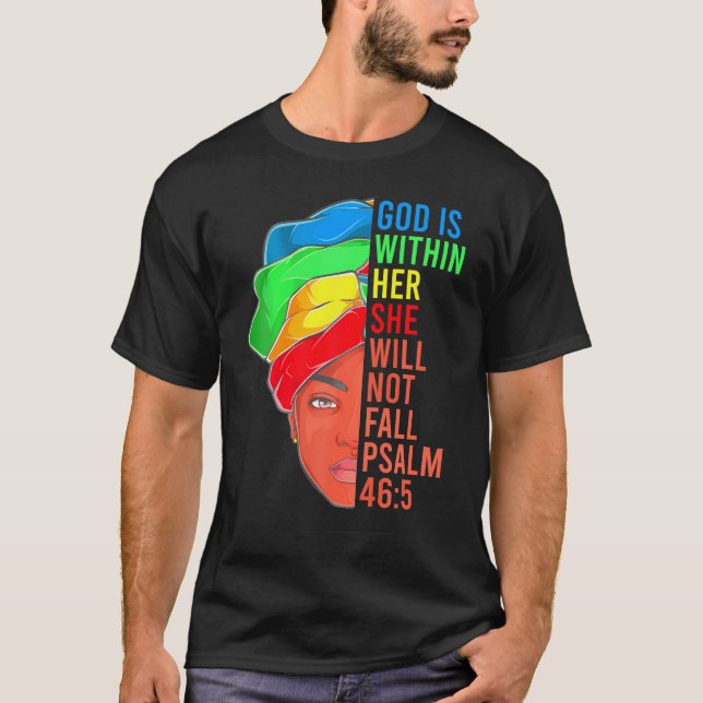 Afrikanisches amerikanisches Kleidungsstück Jesus  T-Shirt (Vorderseite)