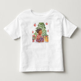 Afrikanisches amerikanisches Kleinkind zu Weihnach T-shirt