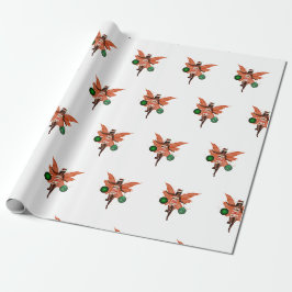Afrikanisches amerikanisches Weihnachtsgebäck Geschenkpapier