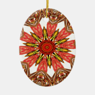 Afrikanisches asiatisches traditionelles kantiges keramik ornament
