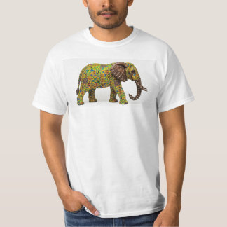 Afrikanisches Baumdesign in Weiß T-Shirt