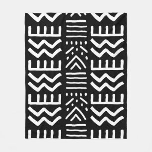 afrikanisches Bogolan Decorative Blanket Fleecedecke