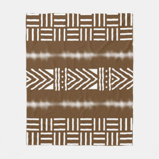 afrikanisches Bogolan Decorative Blanket Fleecedecke