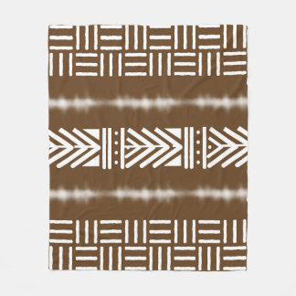 afrikanisches Bogolan Decorative Blanket Fleecedecke