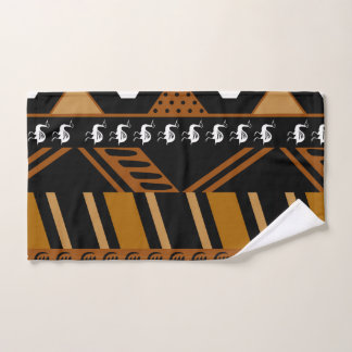 Afrikanisches Bogolan Design Towel Set