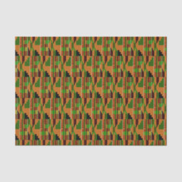 Afrikanisches Classic Kente Tuchmuster K01 Seidenpapier