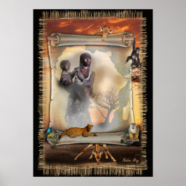 afrikanisches Design Poster