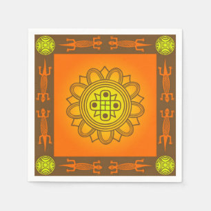 afrikanisches Design Serviette