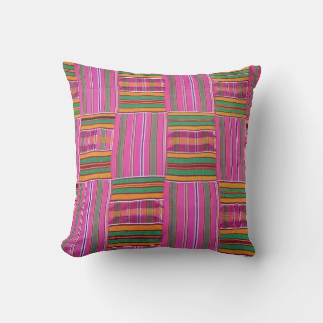 Afrikanisches Druckkopfkissen Kissen (Vorderseite)