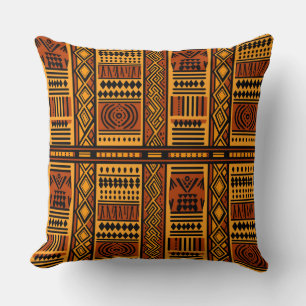 Afrikanisches Druckstiftgewirr Kissen