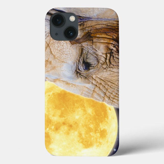Afrikanisches Elefant & Moon Mystical-Foto Case-Mate iPhone Hülle (Rückseite)