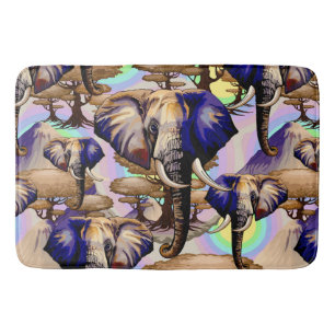 Afrikanisches Elephant Surreal Portrait Badematte