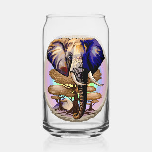 Afrikanisches Elephant Surreal Portrait Dosenglas