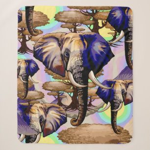 Afrikanisches Elephant Surreal Portrait Sherpadecke