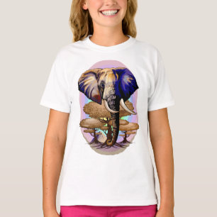 Afrikanisches Elephant Surreal Portrait T-Shirt