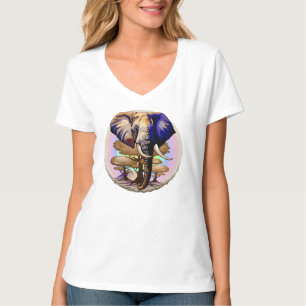 Afrikanisches Elephant Surreal Portrait T-Shirt
