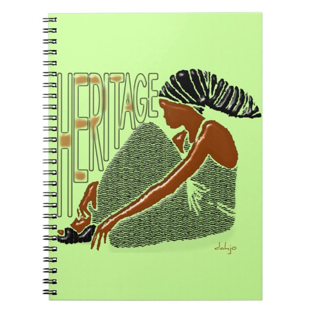 AFRIKANISCHES Erbe Notizblock (Vorderseite)