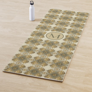 Afrikanisches ethnisches Adinkra-Muster. Yogamatte