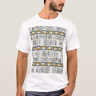 Afrikanisches ethnisches, wasserfarbenes Muster. T-Shirt