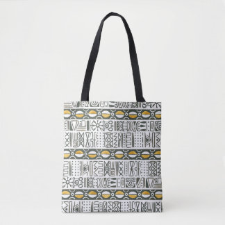 Afrikanisches ethnisches, wasserfarbenes Muster. Tasche