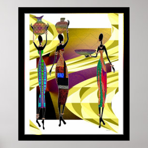 Afrikanisches Fest Poster