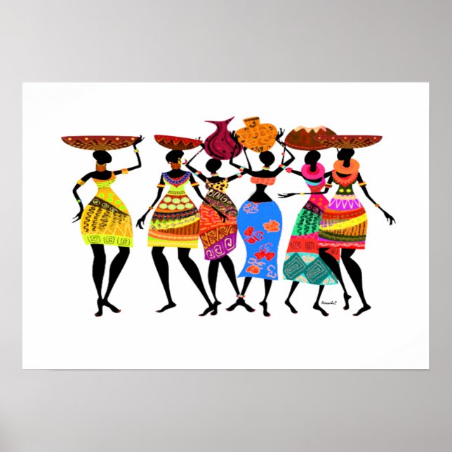 Afrikanisches Fest Poster (Vorne)