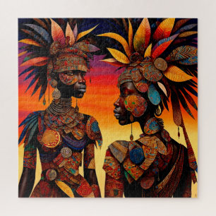 Afrikanisches Frau-Puzzle