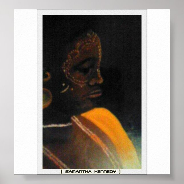 Afrikanisches Frauenposter Poster (Vorne)