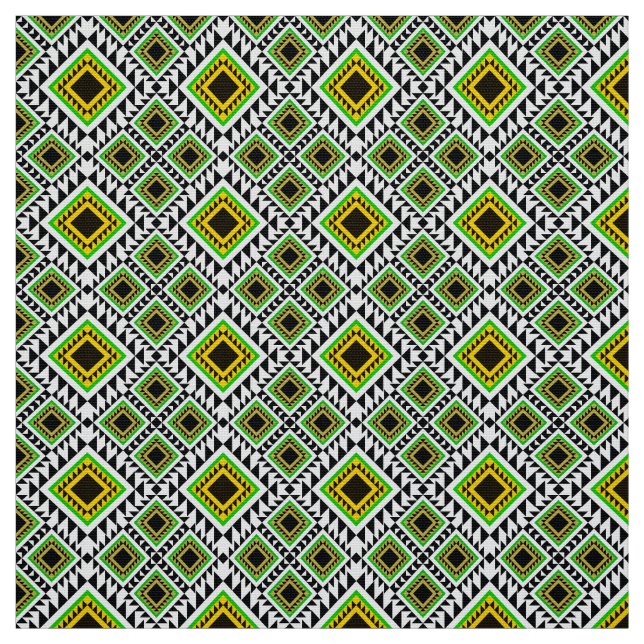 Afrikanisches geometrisches Muster Stoff (Muster)