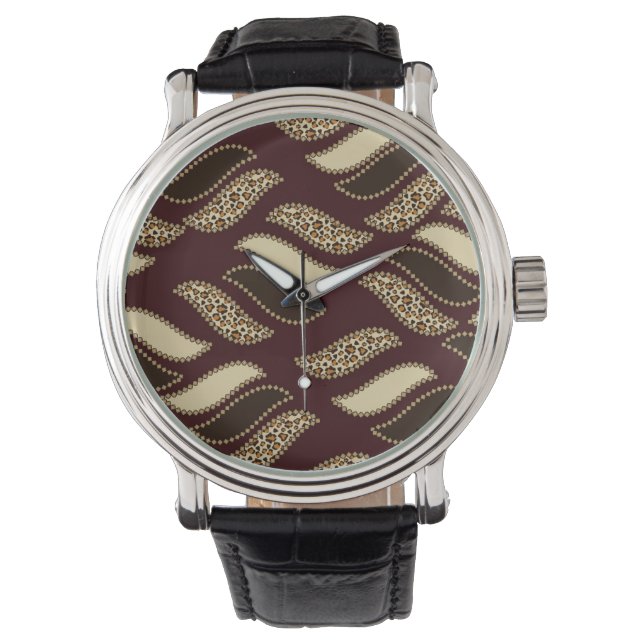 Afrikanisches Geparden Armbanduhr (Vorderseite)