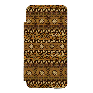 Afrikanisches Gepardhautmuster Incipio Watson™ iPhone 5 Geldbörsen Hülle