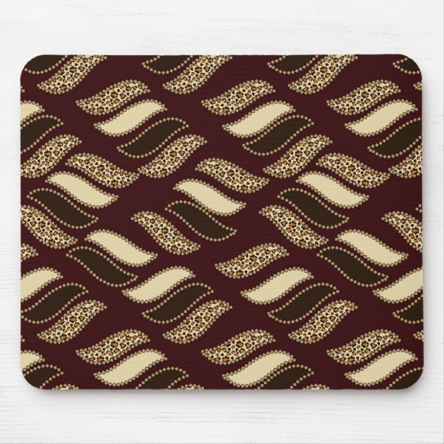 Afrikanisches Gepardhautmuster Mousepad (Vorne)