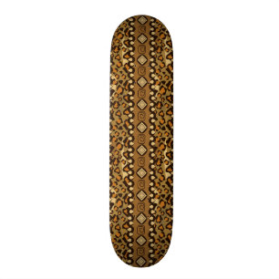 Afrikanisches Gepardhautmuster Skateboard