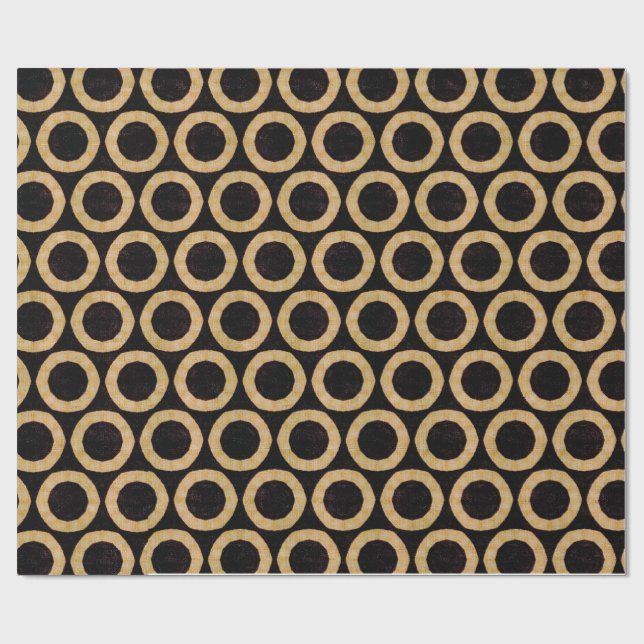 Afrikanisches GewebeDecoupage Papier Geschenkpapier (Flach)