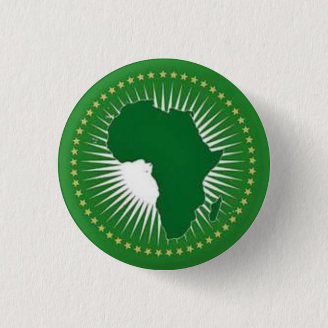 AFRIKANISCHES GEWERKSCHAFTS-BUTTON-KNOPF-ABZEICHEN BUTTON (Vorderseite)