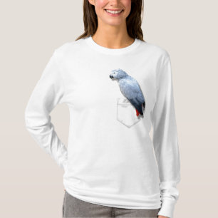 Afrikanisches Grau in der Tasche T-Shirt