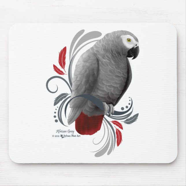 Afrikanisches Grau Mousepad (Vorne)